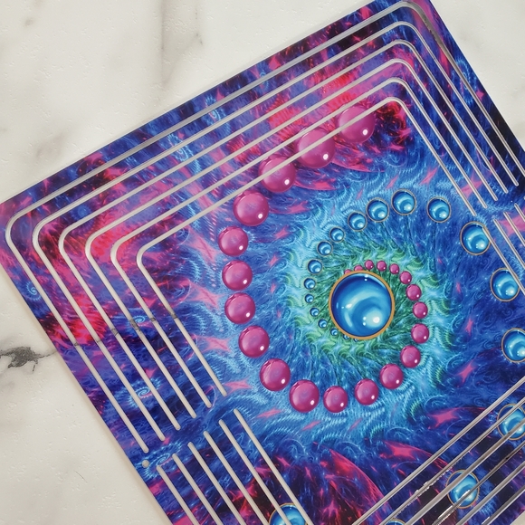 Psychedelic Pattern Double sided 3D Wind Spinner - Picture 4 of 9